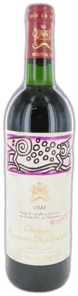 photo du vin Château Mouton Rothschild 1988