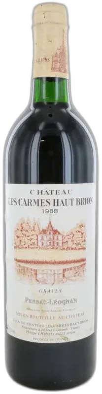 photo du vin Château les Carmes Haut Brion 1988