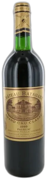 photos du vin Château Batailley 1989