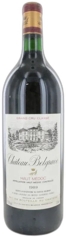 illustration du vin Château Belgrave 1989 en Magnum