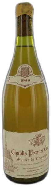 photo du vin Chablis 1er Cru Montée de Tonnerre 1989 Raveneau