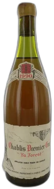 capture du vin Chablis 1er Cru la Forest 1990 Vincent Dauvissat