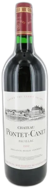 photo du vin Château Pontet Canet 1992
