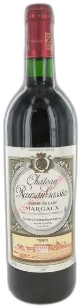 photo du vin Château Rauzan Gassies 1993