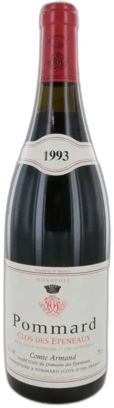 image du vin Pommard 1er Cru Clos des Epeneaux 1993 Comte Armand