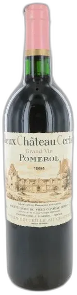 photo du vin Vieux Château Certan 1994
