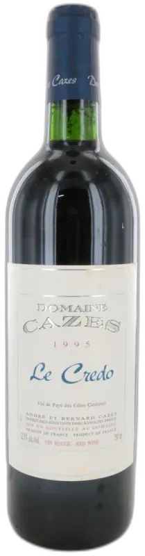 photo du vin Côtes du Roussillon Village Credo 1995 Domaine Cazes