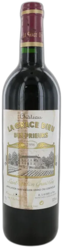 illustration du vin Château la Grace Dieu des Prieurs 1996