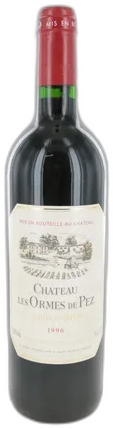 photo du vin Château les Ormes de Pez 1996