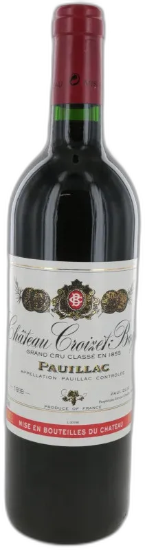 image du vin Château Croizet Bages 1998