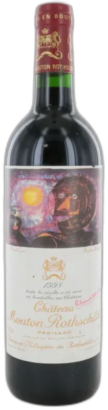 image du vin Château Mouton Rothschild 1998