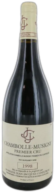 photo du vin Chambolle Musigny 1er Cru 1998 Jean Jacques Confuron