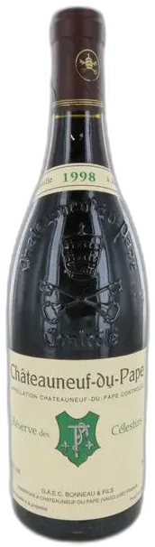 capture du vin Réserve des Célestins 1998 Henri Bonneau