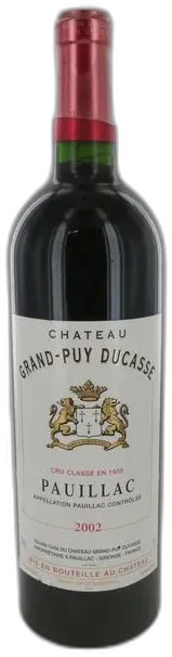 vue du vin Château Grand Puy Ducasse 2002