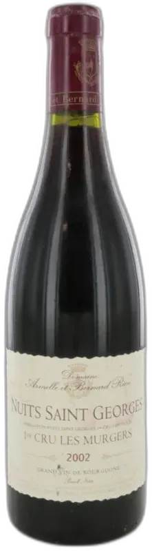 illustration du vin Nuits Saint Georges 1er Cru les Murgers 2002 Bernard Rion