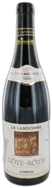 capture du vin la Landonne 2003 Guigal