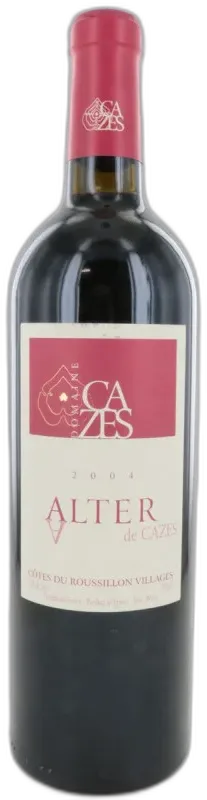 image du vin Côtes du Roussillon Villages Alter 2004 Domaine Cazes