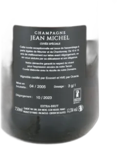 image du vin Cuvée Spéciale 2004 Jean Michel
