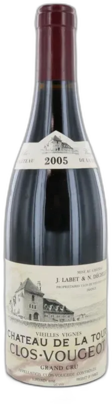 photo du vin Clos Vougeot Grand Cru 2005 Château de la Tour
