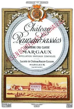 vue du vin Château Rauzan Gassies 2006