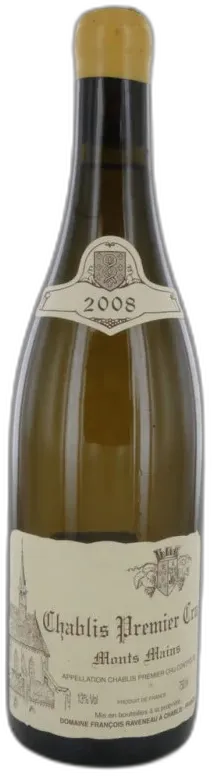 photo du vin Chablis 1er Cru Monts Mains 2008 Raveneau