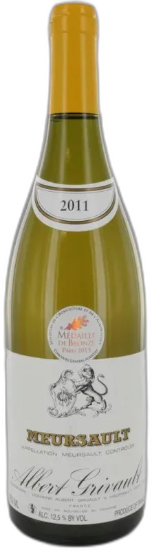 image du vin Meursault 2011 Albert Grivaux