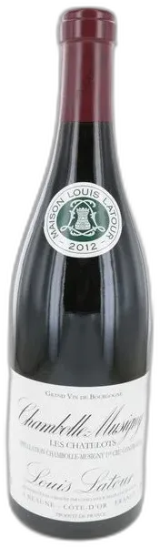 photo du vin Chambolle Musigny 1er Cru 2012 les Chatelots Louis Latour