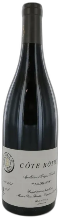 photo du vin Côte Rôtie Cordeloux 2013 Domaine Bénetière