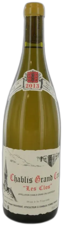 vue du vin Chablis Grand Cru les Clos 2013 Dauvissat