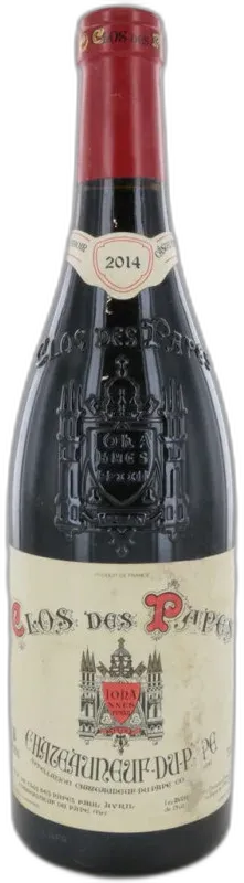 aperçu du vin Clos des Papes 2014