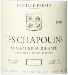 photo du vin Châteauneuf du Pape 2014 les Chapouins Famille Perrin