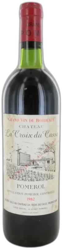 photo du vin Château la Croix du Casse 1982