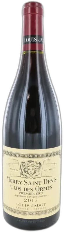 vue du vin Morey Saint Denis 1er Cru Clos des Ormes 2017 Louis Jadot