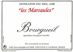 photo du vin les Marsaules 2018 Bourgueil Domaine du Bel Air