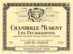 photo du vin Chambolle Musigny 1er Cru les Feusselottes 2018 Louis Jadot