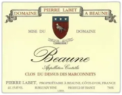 capture du vin Beaune Rouge 2020 Clos du Dessus des Marconnets Pierre Labet