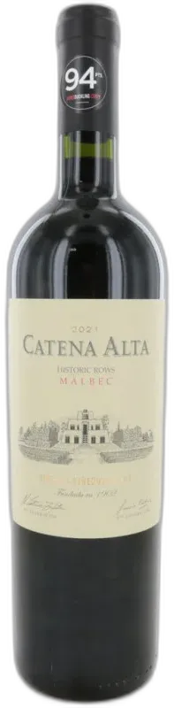 vue du vin Catena Alta Malbec 2021 Catena Zapata