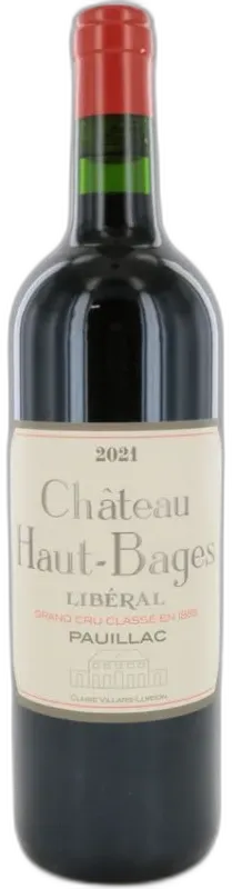 vue du vin Château Haut Bages Libéral 2021
