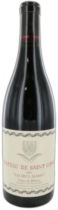 photo du vin Cotes du Rhone Rouge 2022 les Deux Albion Chateau de st Cosme