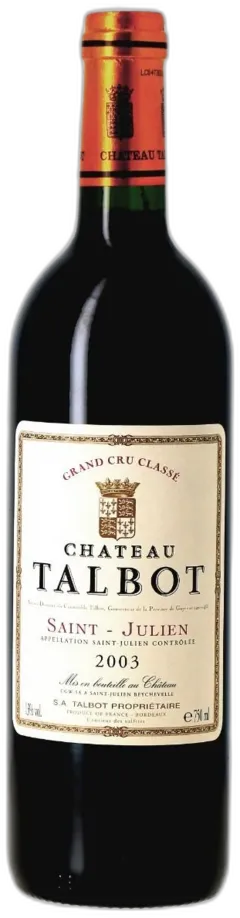 illustration du vin Château Talbot, 3ème Cru Classé, 2003