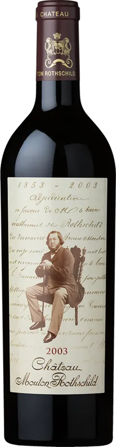 image du vin Château Mouton Rothschild, en Bois, 2003