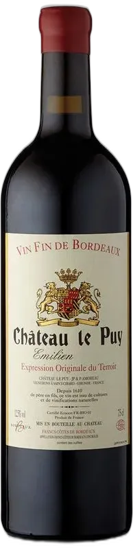 photo du vin le Puy Vin de France "Emilien" Rouge 2017