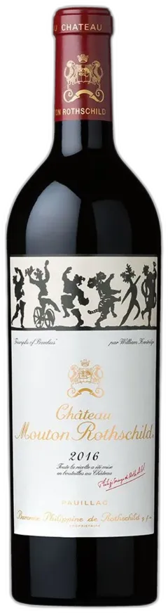 vue du vin Château Mouton Rothschild, 2016