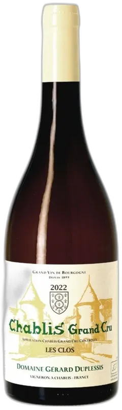 photo du vin Gérard Duplessis Grand Cru les Clos 2022