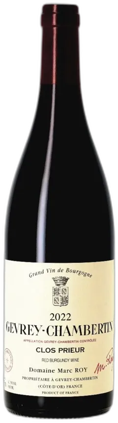image du vin Domaine Marc Roy, Clos Prieur 2022