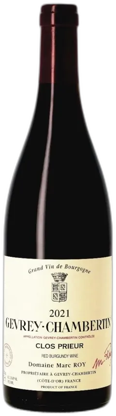 photos du vin Domaine Marc Roy, Clos Prieur 2021
