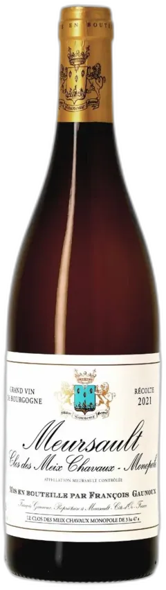vue du vin François Gaunoux, Clos des Meix Chavaux, Monopole, 2021