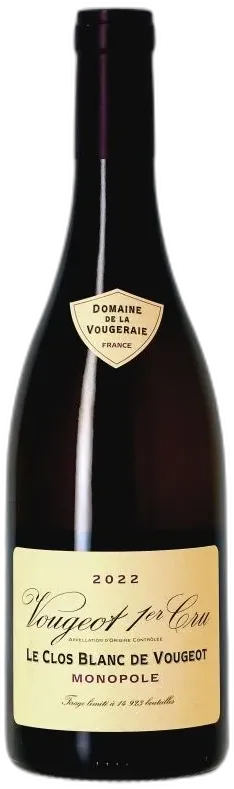 illustration du vin Domaine de la Vougeraie, Premier Cru le Clos Blanc de Vougeot, Monopole 2022