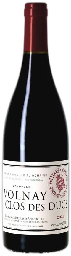 photos du vin Domaine Marquis d’Angerville Premier Cru Clos des Ducs 2022