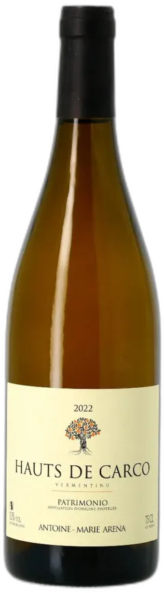 image du vin Domaine Antoine Marie Arena, Hauts de Carco, 2022